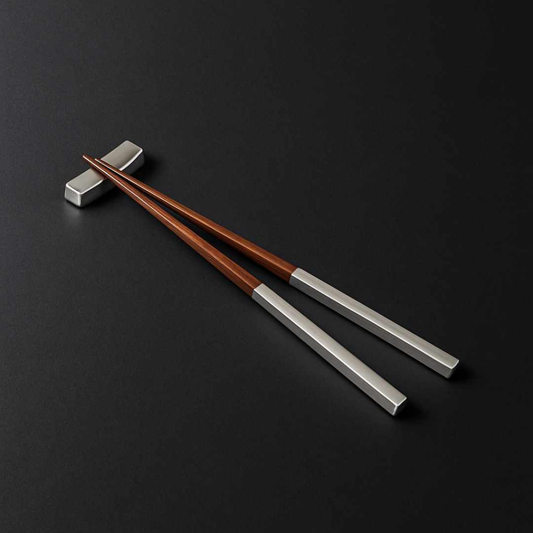 Pr 9" Chopsticks W/rect Rest Np-2
