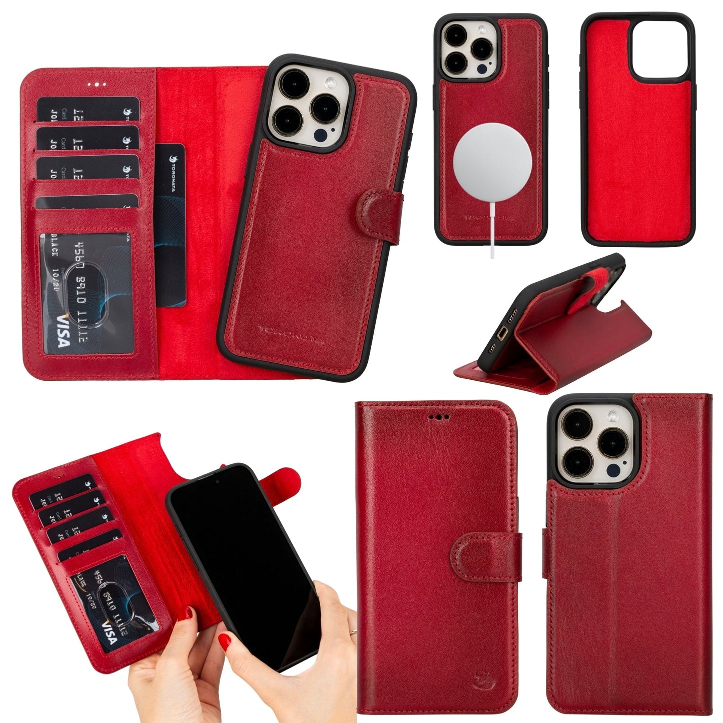 Casper Leather iPhone 14 Pro Wallet Case | MagSafe-9