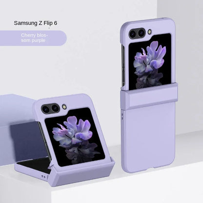 Slim Hard Shell Flip Case – Skin Feel Shockproof Cover with Hinge Protection for Samsung Galaxy Z Flip 3–7