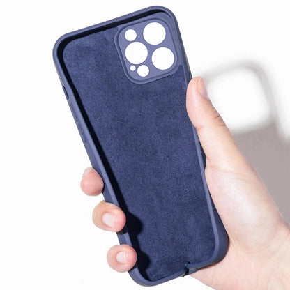 Liquid Silicone iPhone Case – Soft Shockproof Back Cover with Camera Protection for iPhone 11–15 Series, Pro Max & Plus