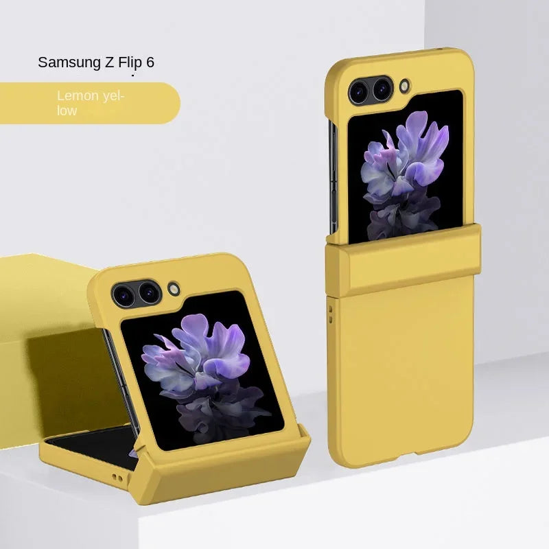Slim Hard Shell Flip Case – Skin Feel Shockproof Cover with Hinge Protection for Samsung Galaxy Z Flip 3–7