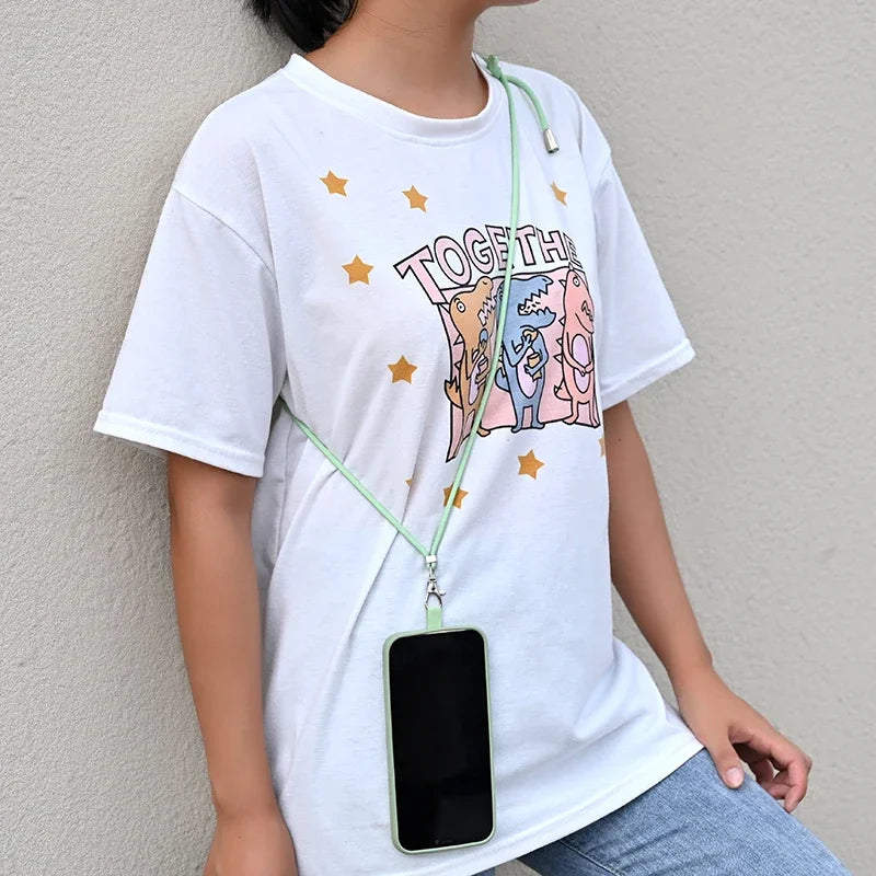 Adjustable Phone Lanyard Strap – Detachable Cord & Chain Neck Holder Universal