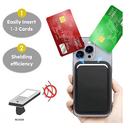 Leather Wallet Case Holder For Magsafe iPhone 16 Pro Max Magnetic Wallet Leather Compatible For iPhone 15 14 13 12  Accessories