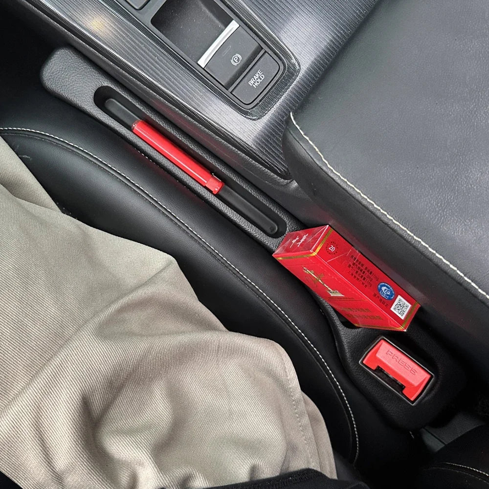 Car Seat Gap Filler – Leak-Proof Strip with Wallet & Phone Holder Organizer