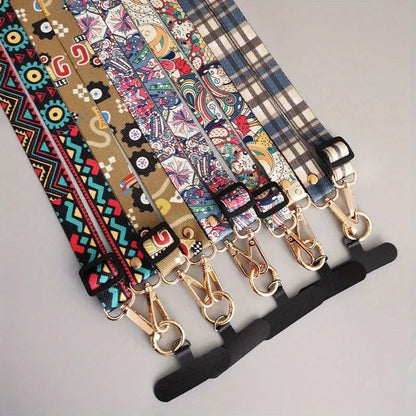 Retro Crossbody Phone Strap – Adjustable Anti-Lost Lanyard for iPhone & Android