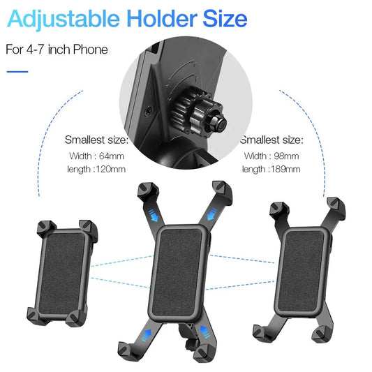 Universal Bike Phone Mount – Clip Bracket for Scooters, MTB & Road Bikes