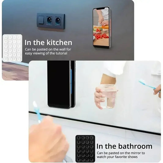 Silicone Suction Cup Phone Stand – Anti-Slip Wall & Desk Mount Sticker