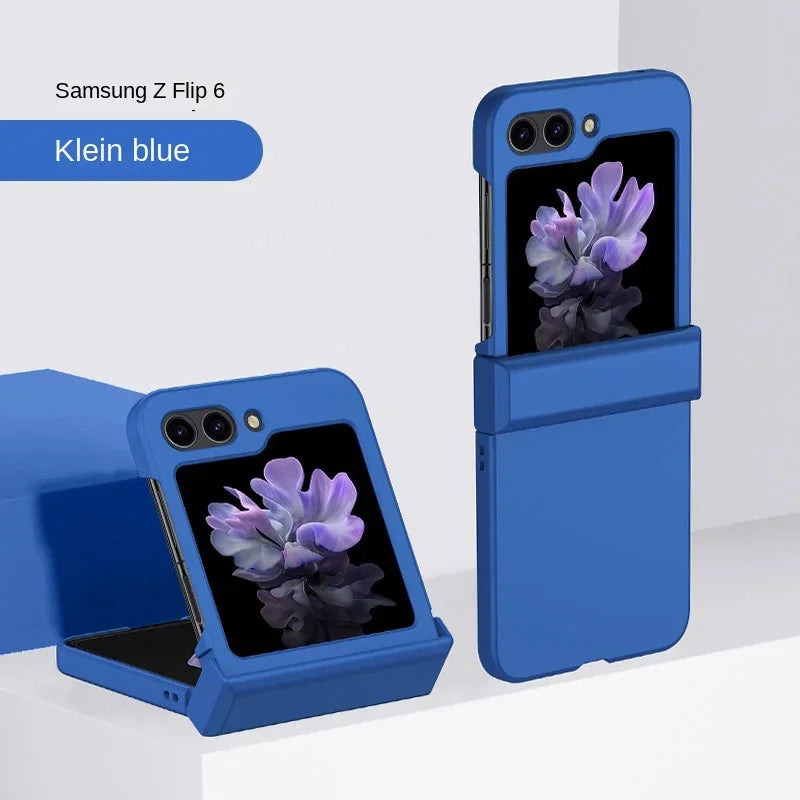Slim Hard Shell Flip Case – Skin Feel Shockproof Cover with Hinge Protection for Samsung Galaxy Z Flip 3–7