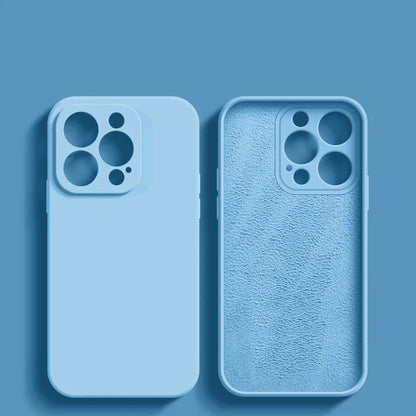 Liquid Silicone iPhone Case – Soft Shockproof Back Cover with Camera Protection for iPhone 11–15 Series, Pro Max & Plus