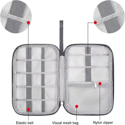 NNBILI Cable Storage Bags System Kit Case USB Charger Data phone Earphone Wire Pen Power Bank Digital Gadget Devices