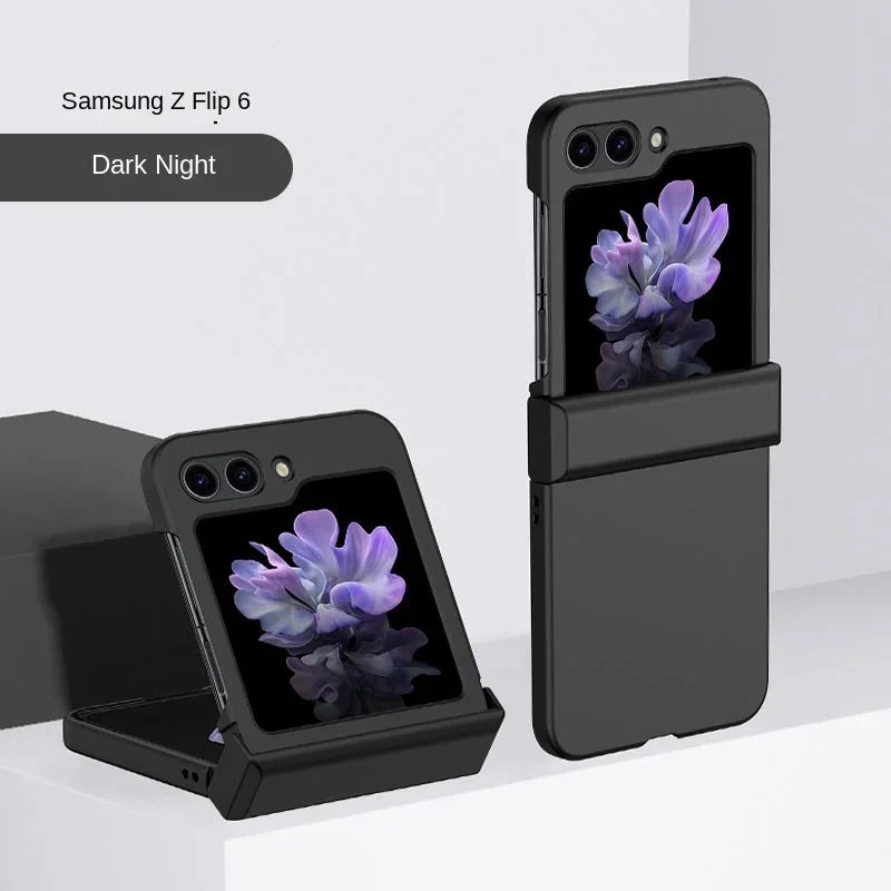 Slim Hard Shell Flip Case – Skin Feel Shockproof Cover with Hinge Protection for Samsung Galaxy Z Flip 3–7
