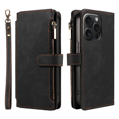 Leather Wallet Flip Case for Samsung – Purse-Style Zipper Cover with Multi Card Slots for Galaxy S23 Ultra & S24 Ultra