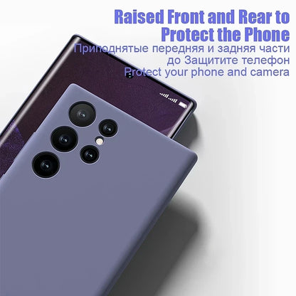 Upgraded Liquid Silicone Case – Soft Shockproof Cover for Samsung Galaxy S24/S23/S22/S21/S20 Ultra, A34/A54 5G