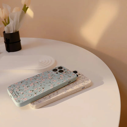 🌸Vintage Floral iPhone Case🌺 – Cute Rose Shockproof Cover for iPhone 11–16, Pro Max & Plus, Stylish and Durable