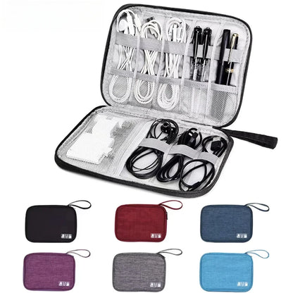 NNBILI Cable Storage Bags System Kit Case USB Charger Data phone Earphone Wire Pen Power Bank Digital Gadget Devices