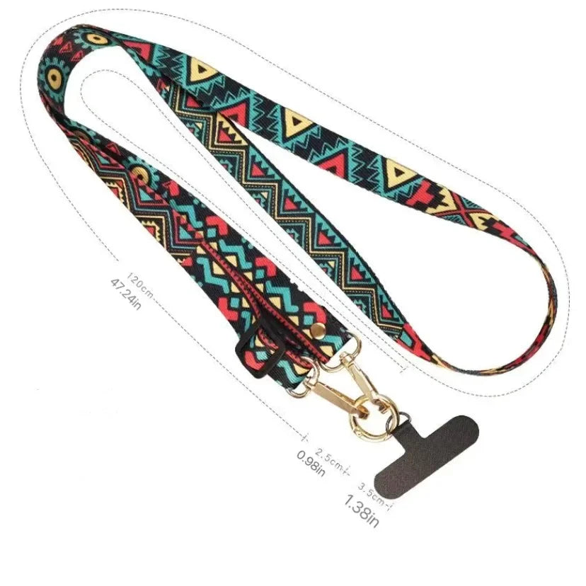 Retro Crossbody Phone Strap – Adjustable Anti-Lost Lanyard for iPhone & Android