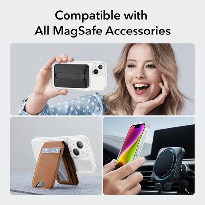 Original Magnetic iPhone Case – Transparent MagSafe-Compatible Wireless Charging Back Cover for iPhone 11–17 Series, Plus, Pro Max