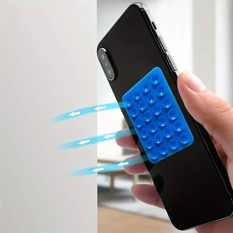 Multifunctional Suction Phone Holder Mat – Anti-Slip Stand & Mount Sticker