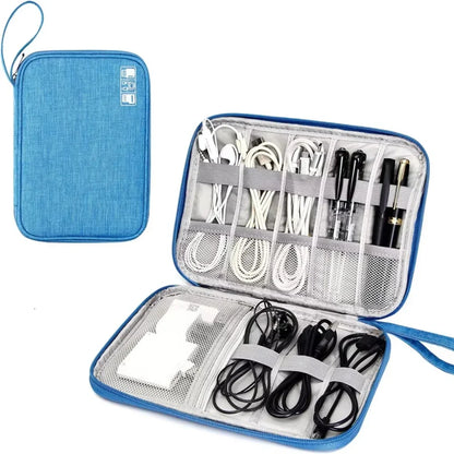 NNBILI Cable Storage Bags System Kit Case USB Charger Data phone Earphone Wire Pen Power Bank Digital Gadget Devices