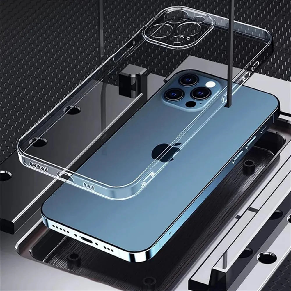 Ultra Thin Clear iPhone Case – Soft TPU Transparent Back Cover for iPhone 11–16 Series, Mini, Plus, Pro, Pro Max