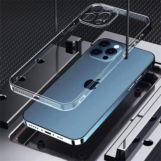 Ultra Thin Clear iPhone Case – Soft TPU Transparent Back Cover for iPhone 11–16 Series, Mini, Plus, Pro, Pro Max