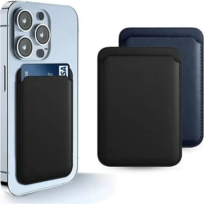 MagSafe Leather Wallet Phone Case – Magnetic Card Holder Cover for iPhone 12–14