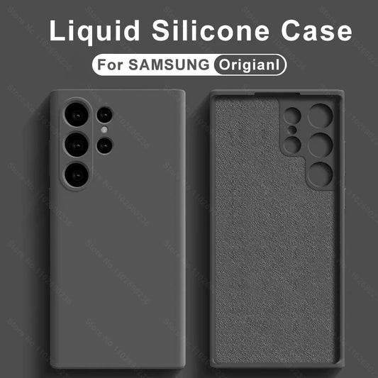 Upgraded Liquid Silicone Case – Soft Shockproof Cover for Samsung Galaxy S24/S23/S22/S21/S20 Ultra, A34/A54 5G