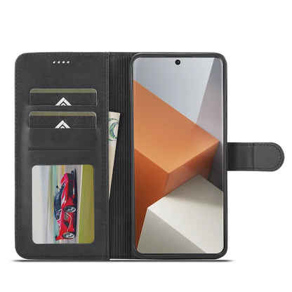 Xiaomi Redmi Note 13 Flip Case – Leather Wallet Cover with Magnetic Card Holder for Note 13/13 Pro/Pro Plus 5G & 4G