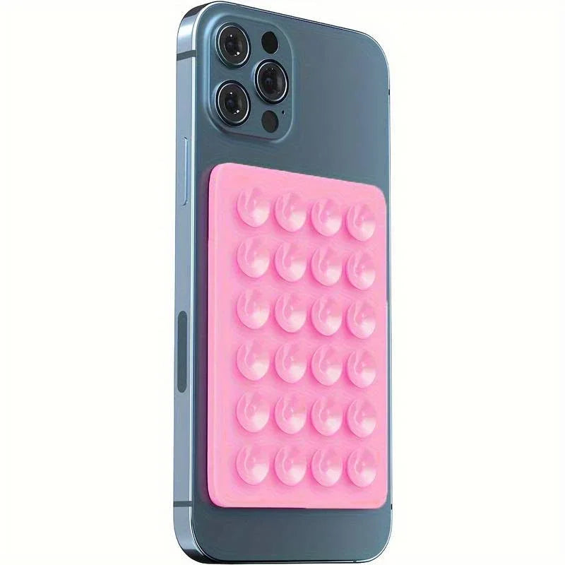 Multifunctional Suction Phone Holder Mat – Anti-Slip Stand & Mount Sticker