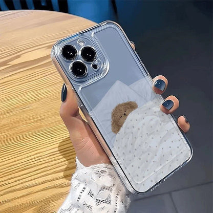 Dog & Cat Couple iPhone Case – Cute Cartoon Animal Shockproof Cover for iPhone 7–17 Series, Pro Max, Air, XS, XR, SE2
