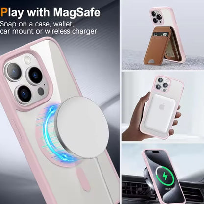 Luxury Macaron iPhone Case – MagSafe Magnetic Wireless Charger Cover for iPhone 11–16, Mini, Plus, Pro & Pro Max