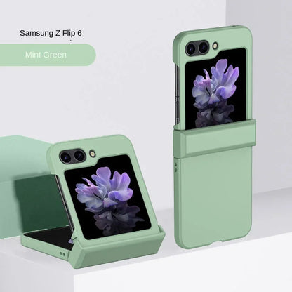 Slim Hard Shell Flip Case – Skin Feel Shockproof Cover with Hinge Protection for Samsung Galaxy Z Flip 3–7