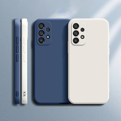Original Silicone Samsung Case – Soft Shockproof Cover with Camera Protection for Galaxy A32–A54 5G & More