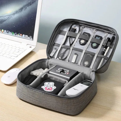 Waterproof Cable Organizer Bag – Travel Storage for Cables, Chargers & Gadgets
