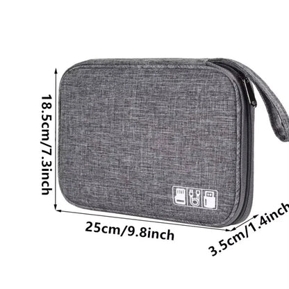 NNBILI Cable Storage Bags System Kit Case USB Charger Data phone Earphone Wire Pen Power Bank Digital Gadget Devices