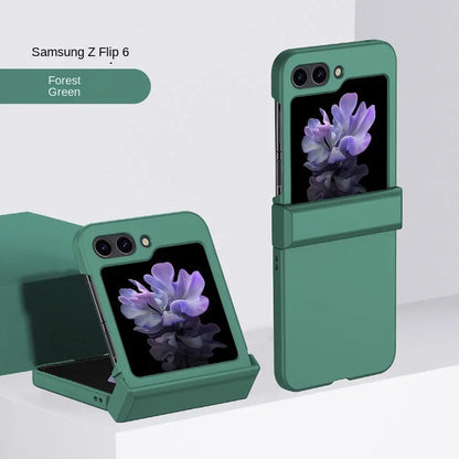 Slim Hard Shell Flip Case – Skin Feel Shockproof Cover with Hinge Protection for Samsung Galaxy Z Flip 3–7