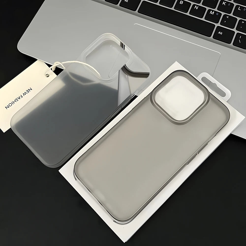 Translucent Matte iPhone Case – Soft TPU Shockproof Back Cover for iPhone 11–17 Series, Mini, Plus, Pro Max, Air