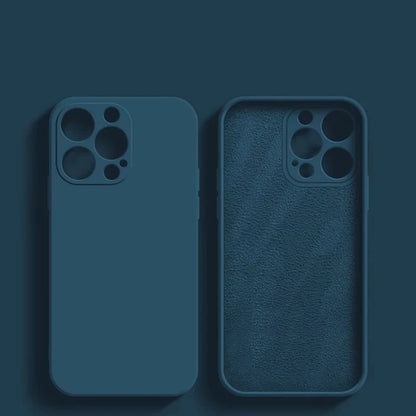 Liquid Silicone iPhone Case – Soft Shockproof Back Cover with Camera Protection for iPhone 11–15 Series, Pro Max & Plus