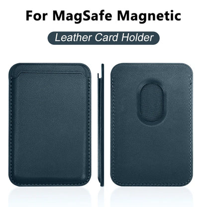 MagSafe Leather Wallet Phone Case – Magnetic Card Holder Cover for iPhone 12–14
