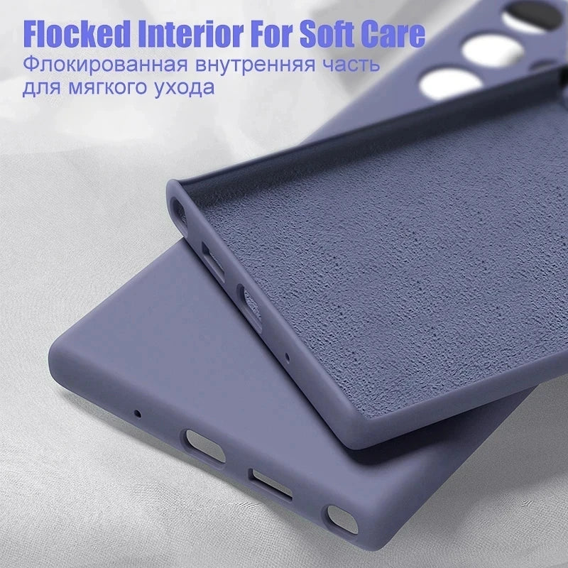 Upgraded Liquid Silicone Case – Soft Shockproof Cover for Samsung Galaxy S24/S23/S22/S21/S20 Ultra, A34/A54 5G