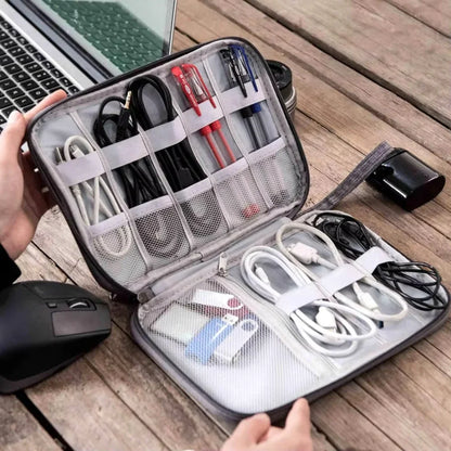 NNBILI Cable Storage Bags System Kit Case USB Charger Data phone Earphone Wire Pen Power Bank Digital Gadget Devices