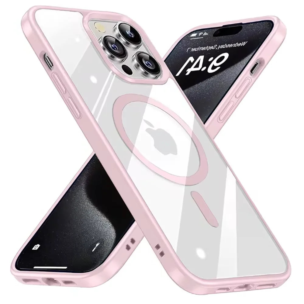 Luxury Macaron iPhone Case – MagSafe Magnetic Wireless Charger Cover for iPhone 11–16, Mini, Plus, Pro & Pro Max
