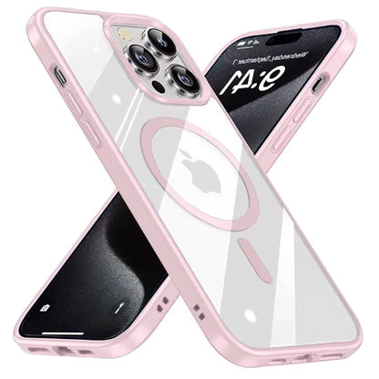 Luxury Macaron iPhone Case – MagSafe Magnetic Wireless Charger Cover for iPhone 11–16, Mini, Plus, Pro & Pro Max