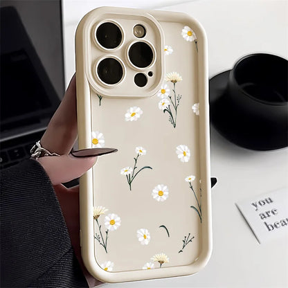 🌸Floral Silicone iPhone Case🌸 – Shockproof Candy Soft Cover for iPhone 16, 15 Pro Max, 14, 13, 12, 11, XS, XR, SE & More