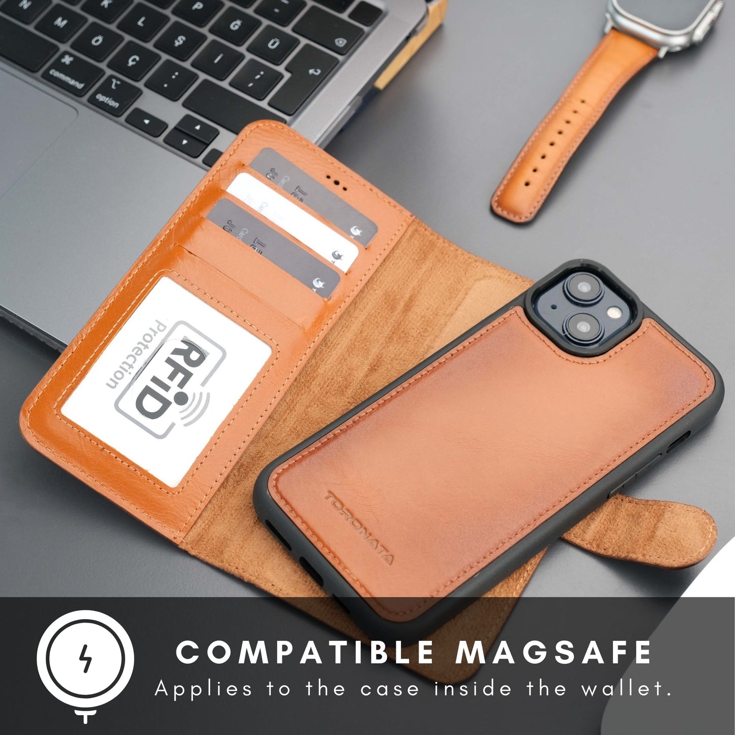 Casper iPhone 17 Leather Wallet Case – MagSafe Compatible-2