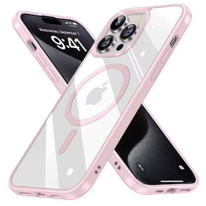 Luxury Macaron iPhone Case – MagSafe Magnetic Wireless Charger Cover for iPhone 11–16, Mini, Plus, Pro & Pro Max