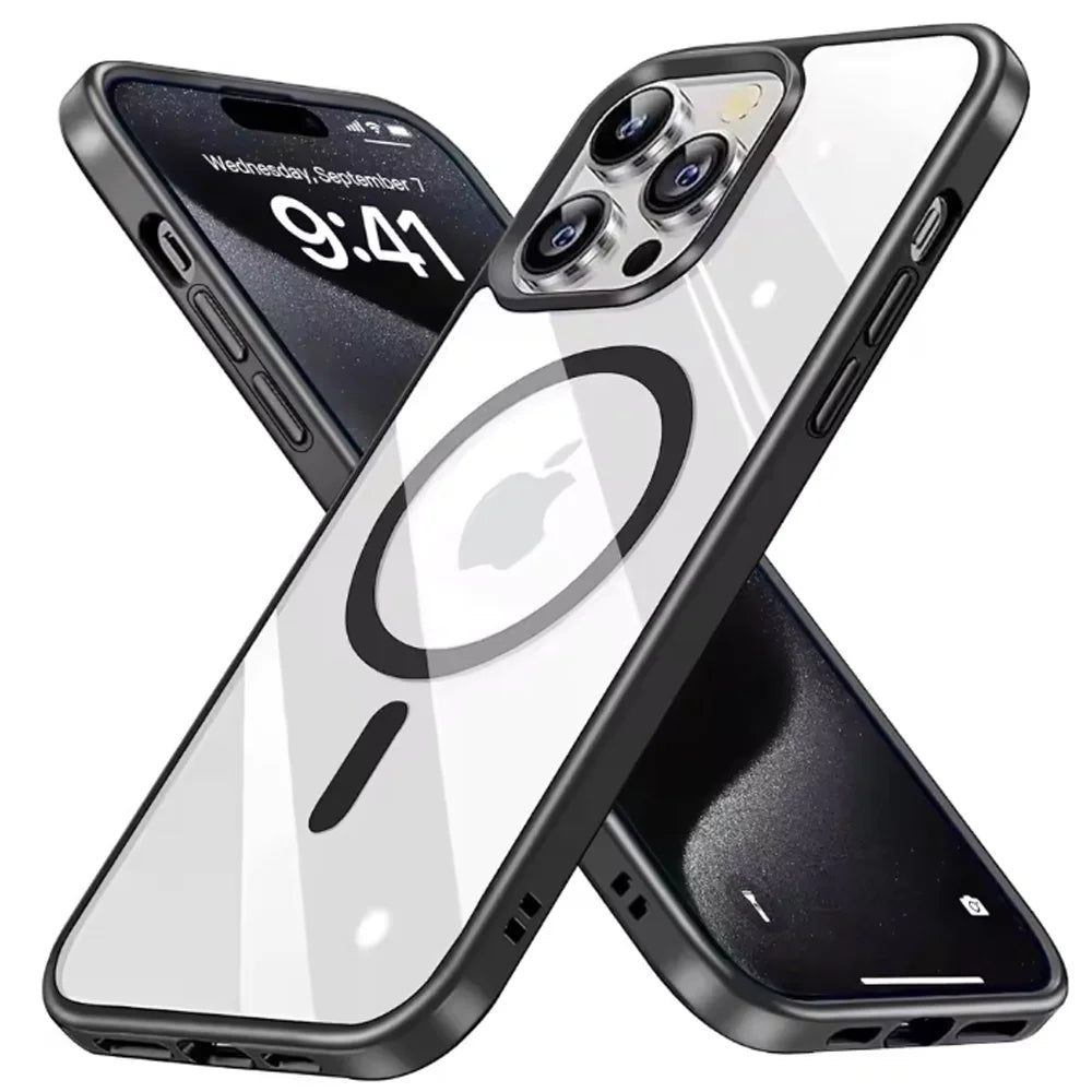 Luxury Macaron iPhone Case – MagSafe Magnetic Wireless Charger Cover for iPhone 11–16, Mini, Plus, Pro & Pro Max