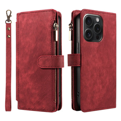 Leather Wallet Flip Case for Samsung – Purse-Style Zipper Cover with Multi Card Slots for Galaxy S23 Ultra & S24 Ultra