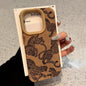 🐆Vivid Leopard Leather iPhone Case 🍏 – Shockproof Bonded Leather Bumper Cover for iPhone 11–16 Series, Pro Max, XS Max, XR, X, and 16 Plus
