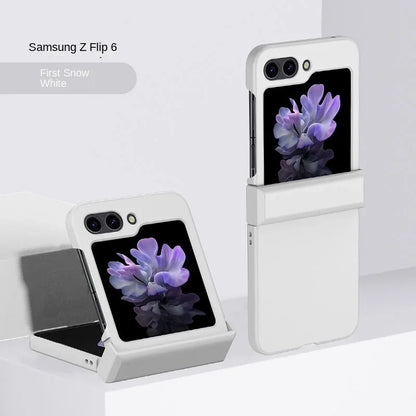 Slim Hard Shell Flip Case – Skin Feel Shockproof Cover with Hinge Protection for Samsung Galaxy Z Flip 3–7